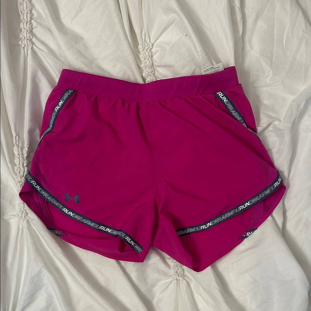 Under Armour Women's Fuchsia Athletic Shorts